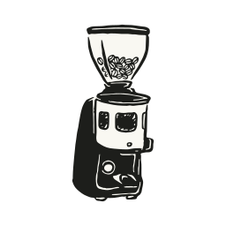 preparando máquina de café Ícone