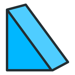 triángulo escaleno icono