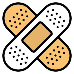 First aid bandages icon