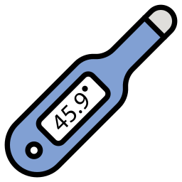 thermomètre digital Icône