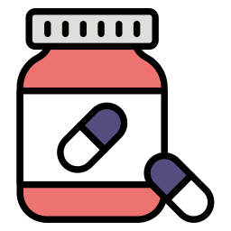 bouteille de médicaments Icône