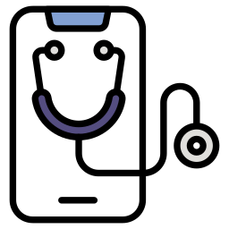 aplicación médica móvil icono