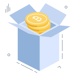 Bitcoin box icon