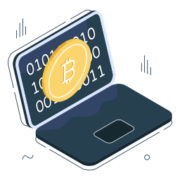 Online bitcoin icon