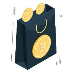 torba na zakupy bitcoin ikona