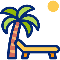 Seaside resort icon