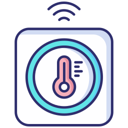 Smart thermostat icon