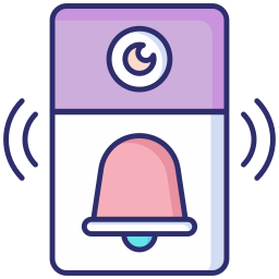 timbre con vídeo icono