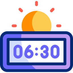 Morning alarm icon