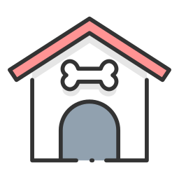 Casa de perro icono