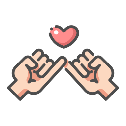 hand in hand icon