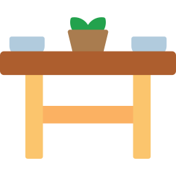 mesa del comedor icono