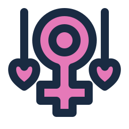 símbolo de mujer icono