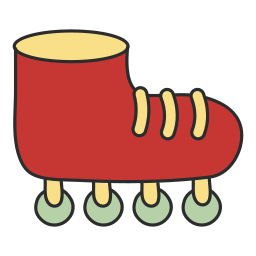scarpe da pattinaggio icona