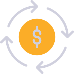 Cost circle icon