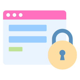 protección del sitio web icono