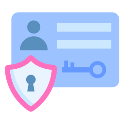 Secure id card icon