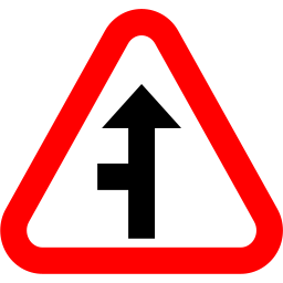 Side road left icon