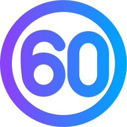snelheid 60 icoon