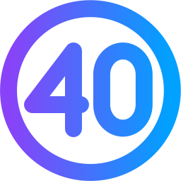 snelheid 40 icoon