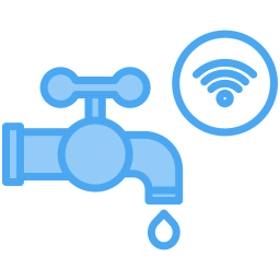 Smart water tap icon