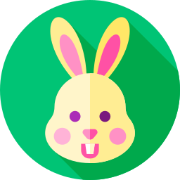 Conejo de pascua icono