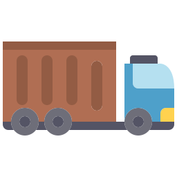 Cargo truck icon