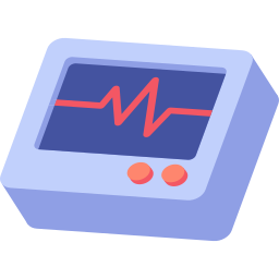 Heart and lung monitor icon
