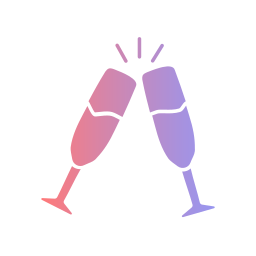 Champagne glass icon