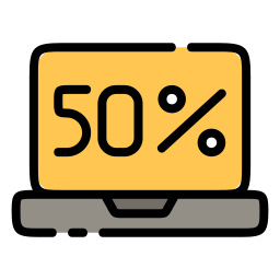 50 procent icoon