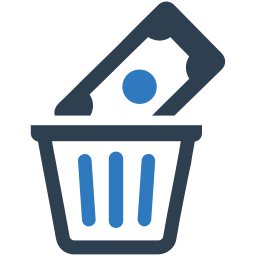 Capital waste icon