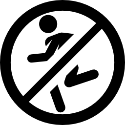 proibido correr Ícone