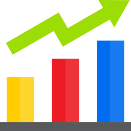 gráfico de barras Ícone