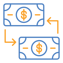 Money exchange icon