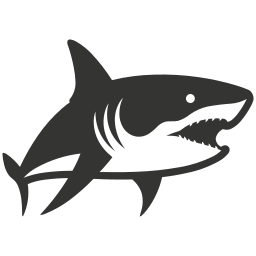 grande tubarão branco Ícone