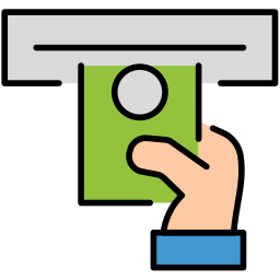 Withdraw cash icon