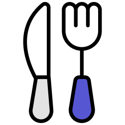 tenedor y cuchillo icono