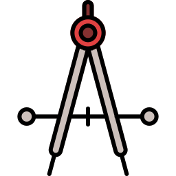 boussole de dessin Icône