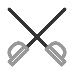 espada de esgrima icono