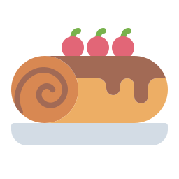 Рулетовый торт иконка