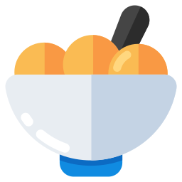 miska z jedzeniem ikona