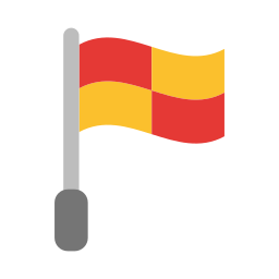 bandera de fuera de juego icono