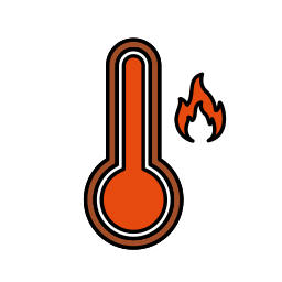 gorąca pogoda ikona