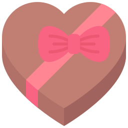 caja de corazon icono