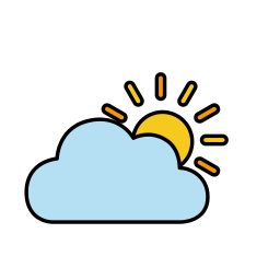 太陽と雲 icon