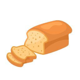 pan blanco icono