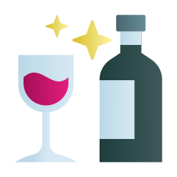 bicchiere di vino icona