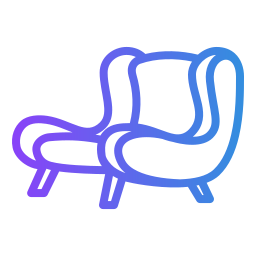 Arm chair icon