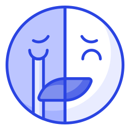 Happy sad icon