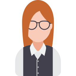 Office woman icon
